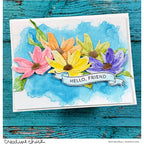 Simon Says Stamp Banner Greetings Wafer Dies 1301sdc Moments in Time Friend Card | color-code:ALT07