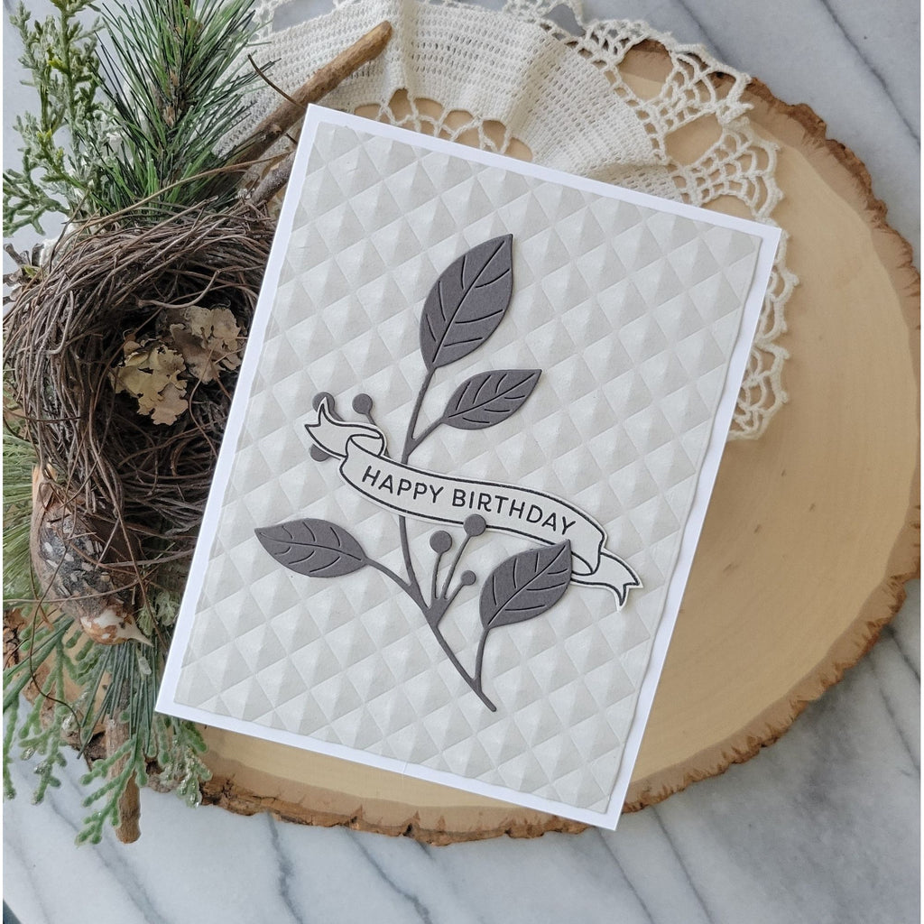 Simon Says Stamp Banner Greetings Wafer Dies 1301sdc Moments in Time Birthday Card | color-code:ALT03