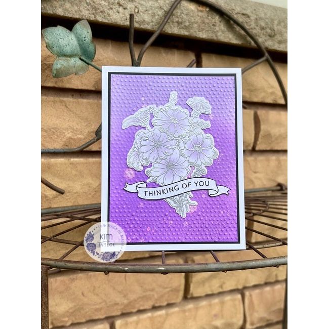 Simon Says Clear Stamps Banner Greetings 3189ssc Moments in Time Thinking of You Card