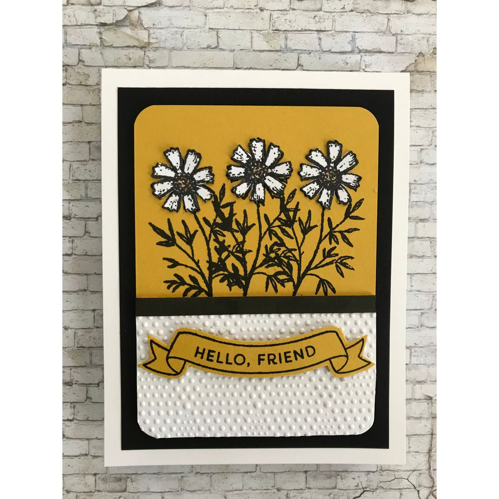 Simon Says Clear Stamps Banner Greetings 3189ssc Moments in Time Friend Card