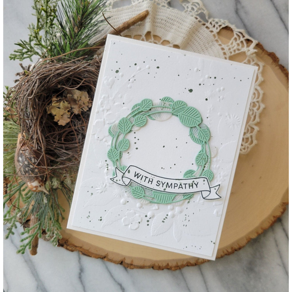 Simon Says Clear Stamps Banner Greetings 3189ssc Moments in Time Sympathy Card | color-code:ALT01