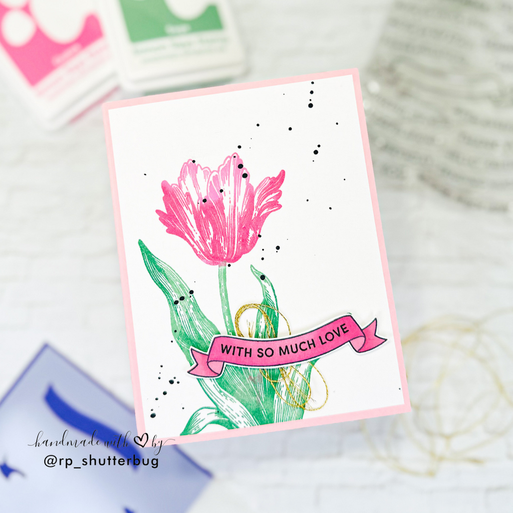 Simon Says Clear Stamps Banner Greetings 3189ssc Moments in Time Love Card