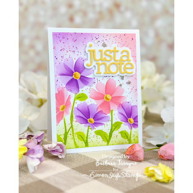 Simon Says Stamp! Simon Says Stamp Stencil LAYERING COSMOS ssst221625 | color-code:ALT02