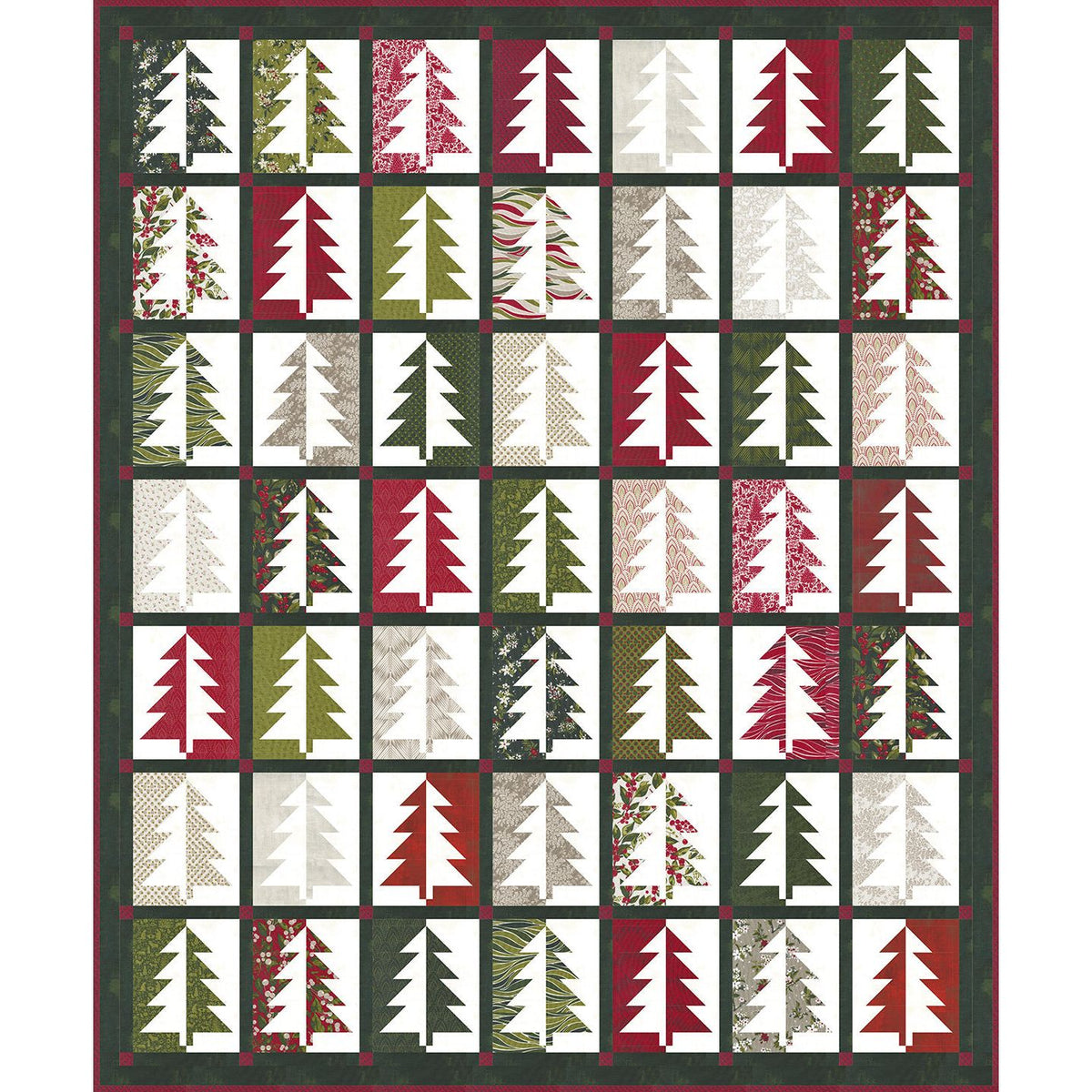BasicGrey Pine View Printed Booklet pat071b Geometric Nature