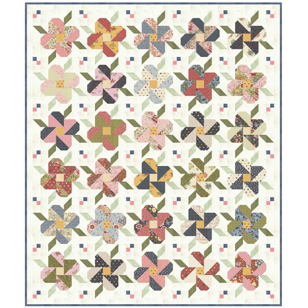 BasicGrey Posey Pop Printed Booklet pat089b Floral Quilt Pattern Book