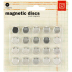 BasicGrey Small Magnetic Discs Self Adhesive MET-359