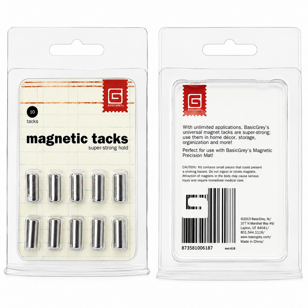 BasicGrey Small Magnetic Tacks met-618