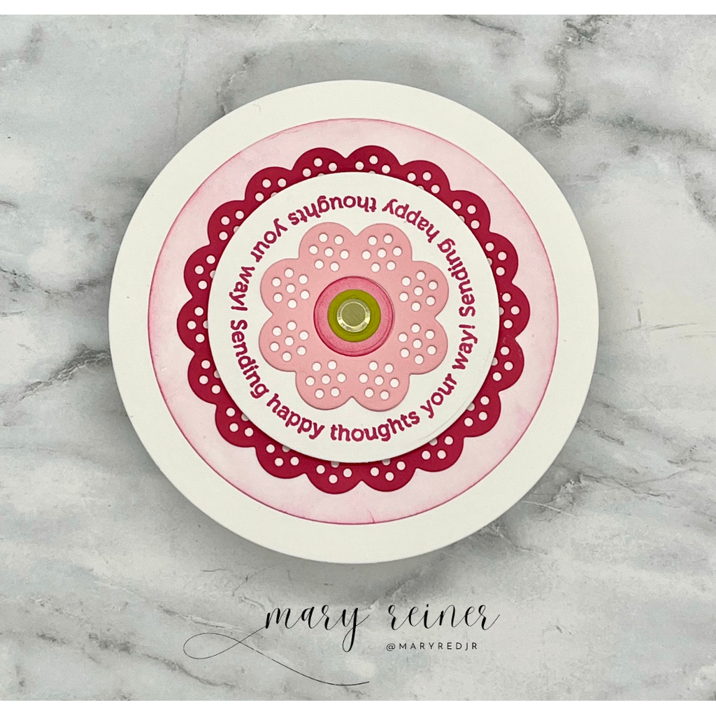 Simon Says Stamp Basic Shapes Circles Wafer Dies 8006sd Favorite Things Happy Thoughts Card Mary Reiner