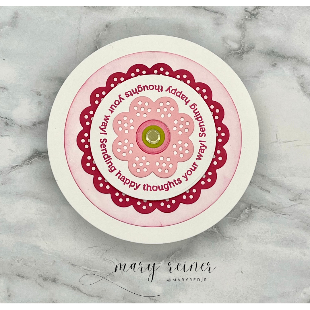 Simon Says Stamp Basic Shapes Circles Wafer Dies 8006sd Favorite Things Happy Thoughts Card Mary Reiner