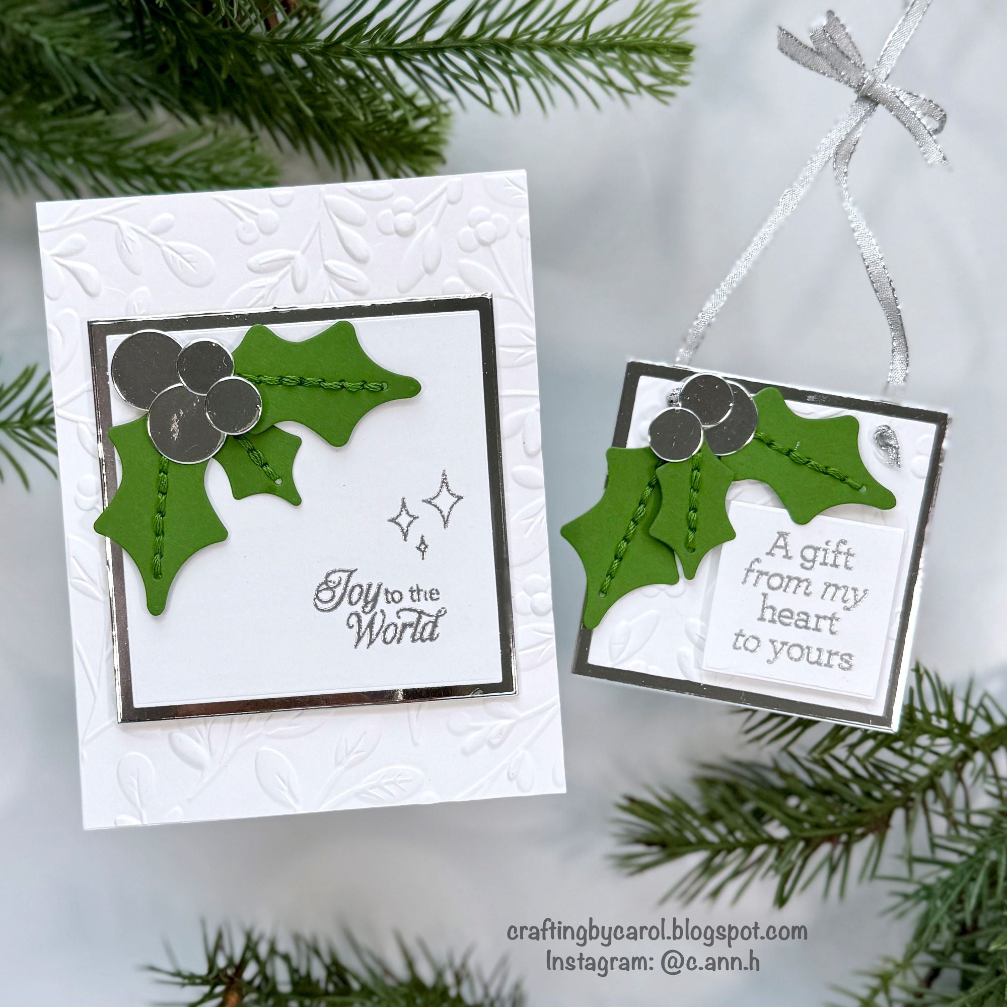 Simon Says Stamp Basic Shapes Squares Wafer Dies 1384sd DieCember Christmas Card and Tag | color-code:ALT01