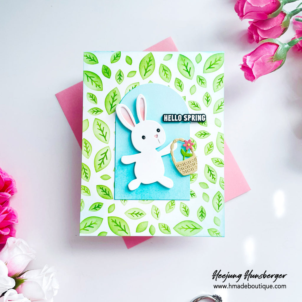 Simon Says Stamp Basket Bunny Wafer Dies s1119 Beautiful Moments Easter Card | color-code:ALT03