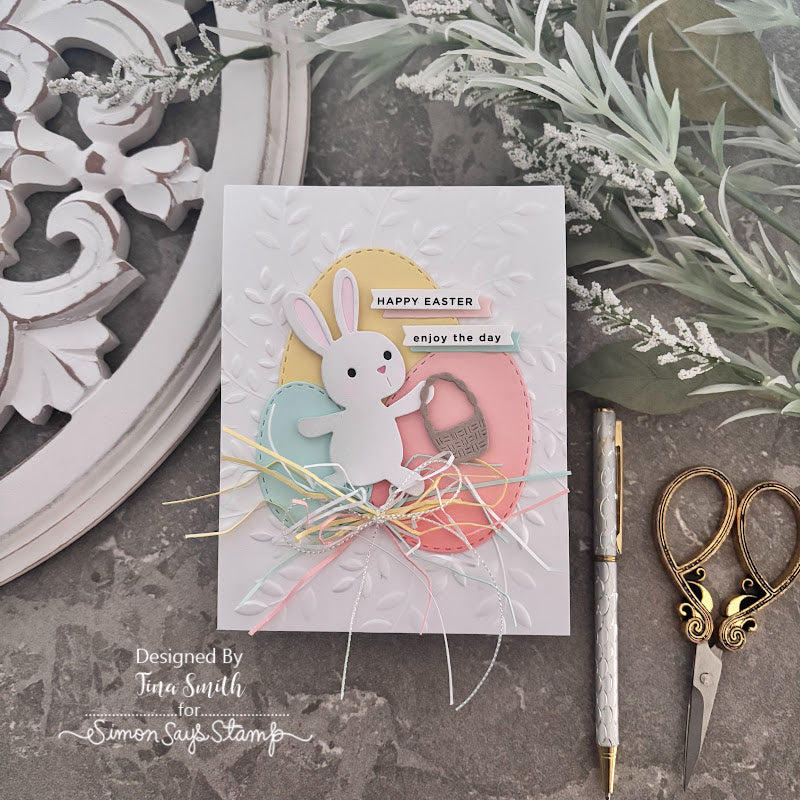 Simon Says Stamp Basket Bunny Wafer Dies s1119 Beautiful Moments Easter Card | color-code:ALT05