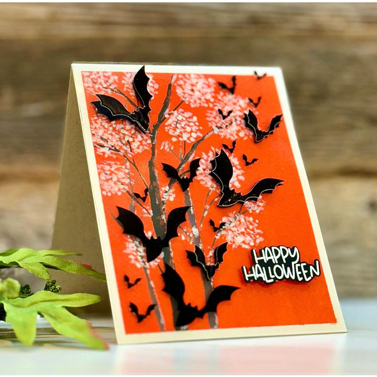 Simon Says Stamp Bat Trio Wafer Dies 1124sd Cheering for You Halloween Card