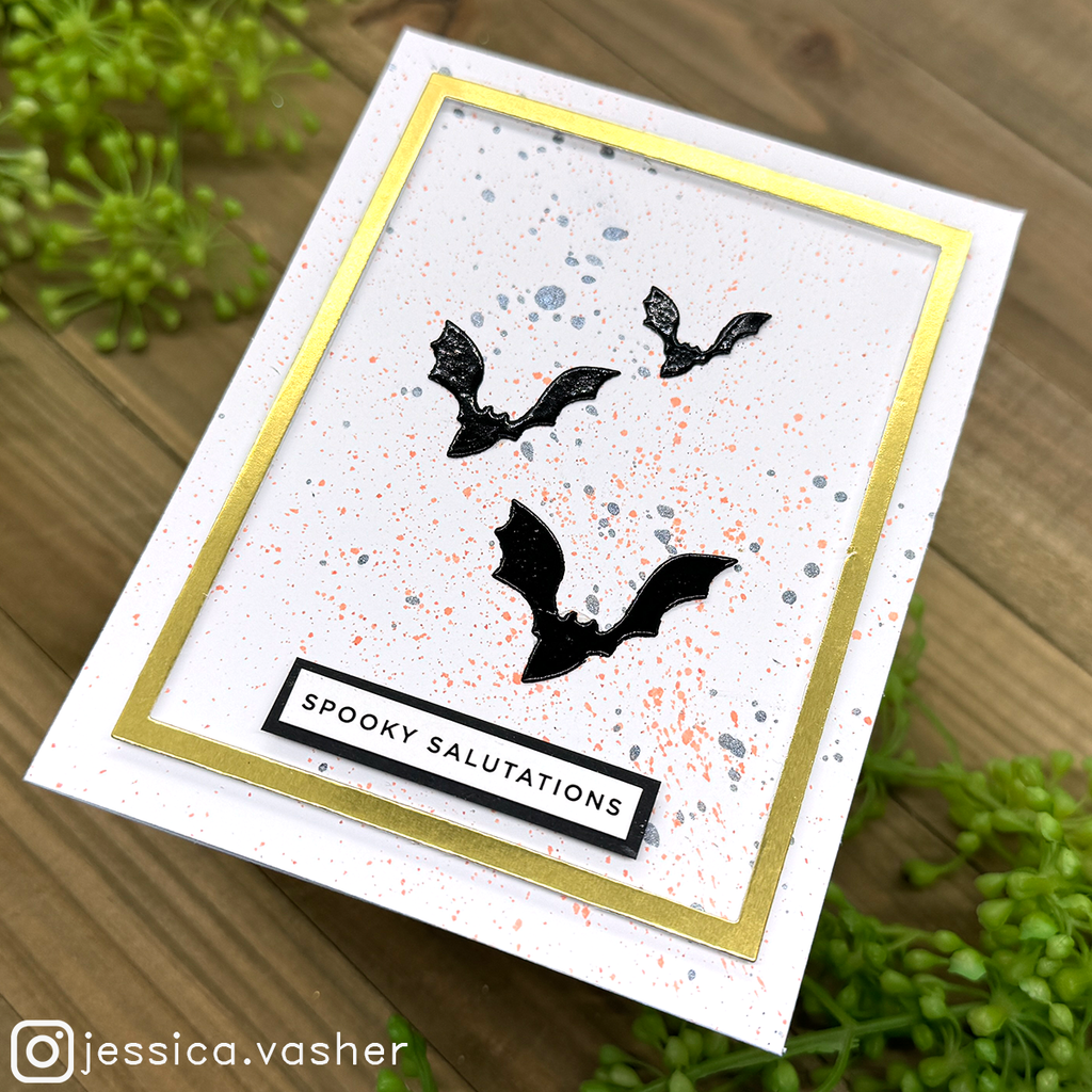 Simon Says Stamp Bat Trio Wafer Dies 1124sd Cheering for You Halloween Card