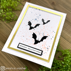 Simon Says Stamp Bat Trio Wafer Dies 1124sd Cheering for You Halloween Card