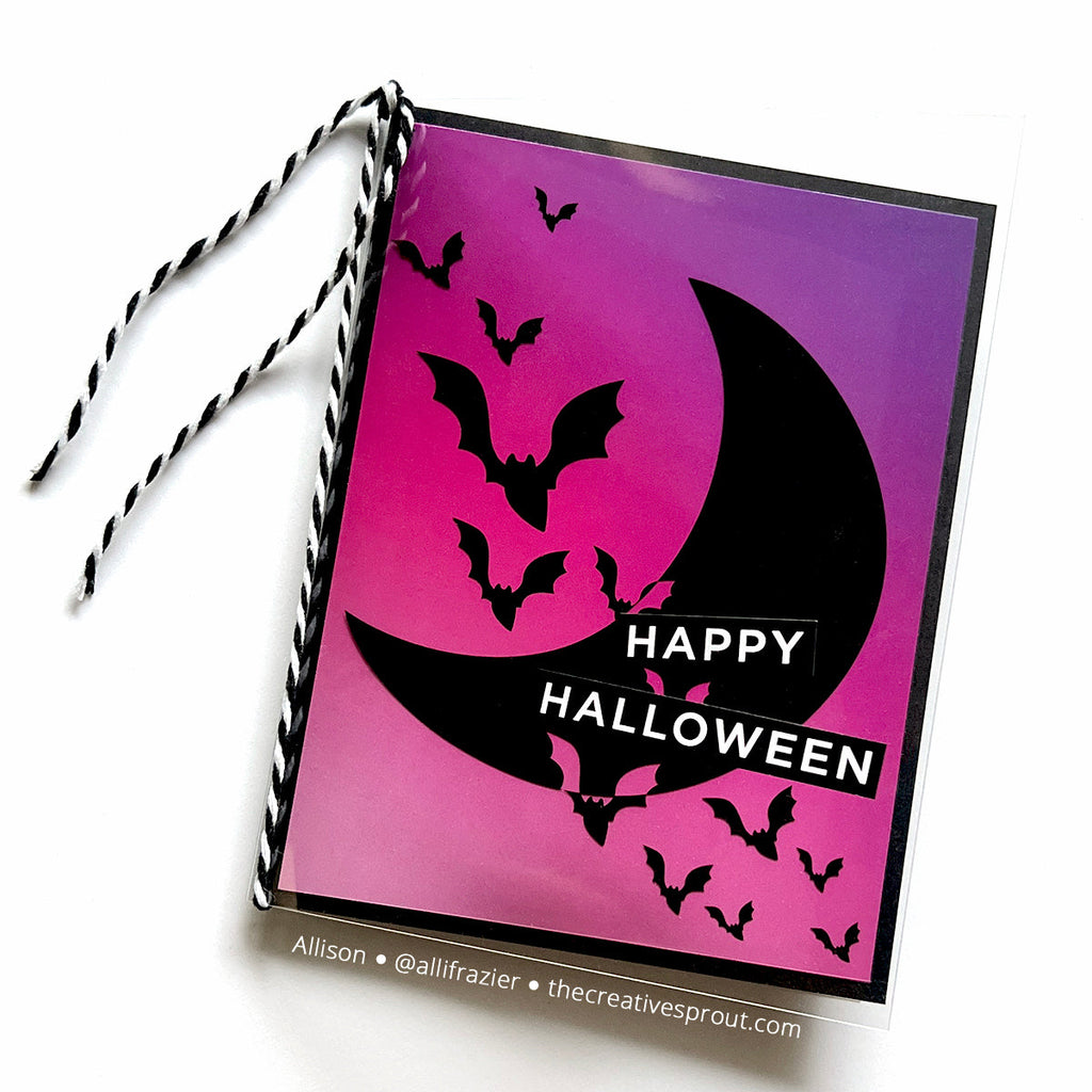 Simon Says Stamp Bats Acetate Foil Transfer Sheets 1004ssa Cheering for You Halloween Card | color-code:ALT02
