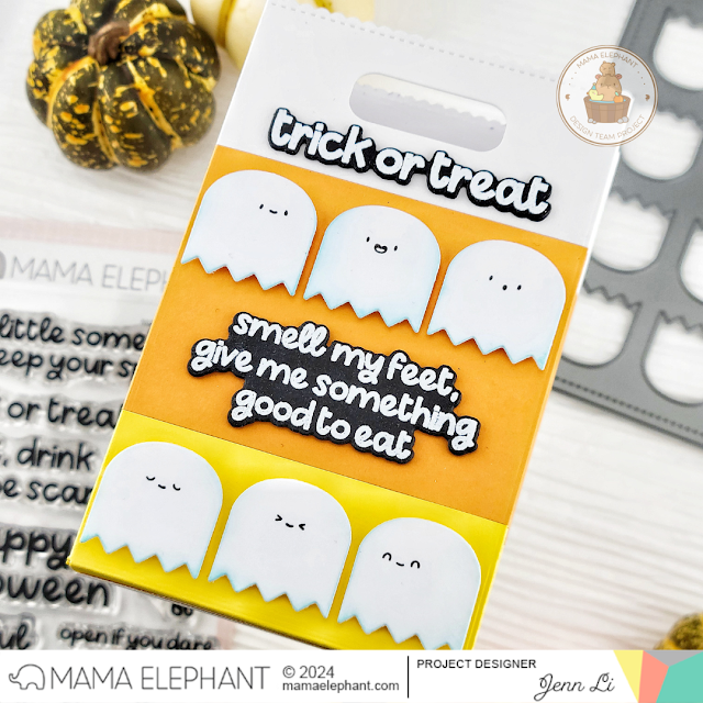 Mama Elephant Be Scary Clear Stamps ghosts