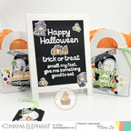 Mama Elephant Be Scary Clear Stamp and Die Set happy halloween
