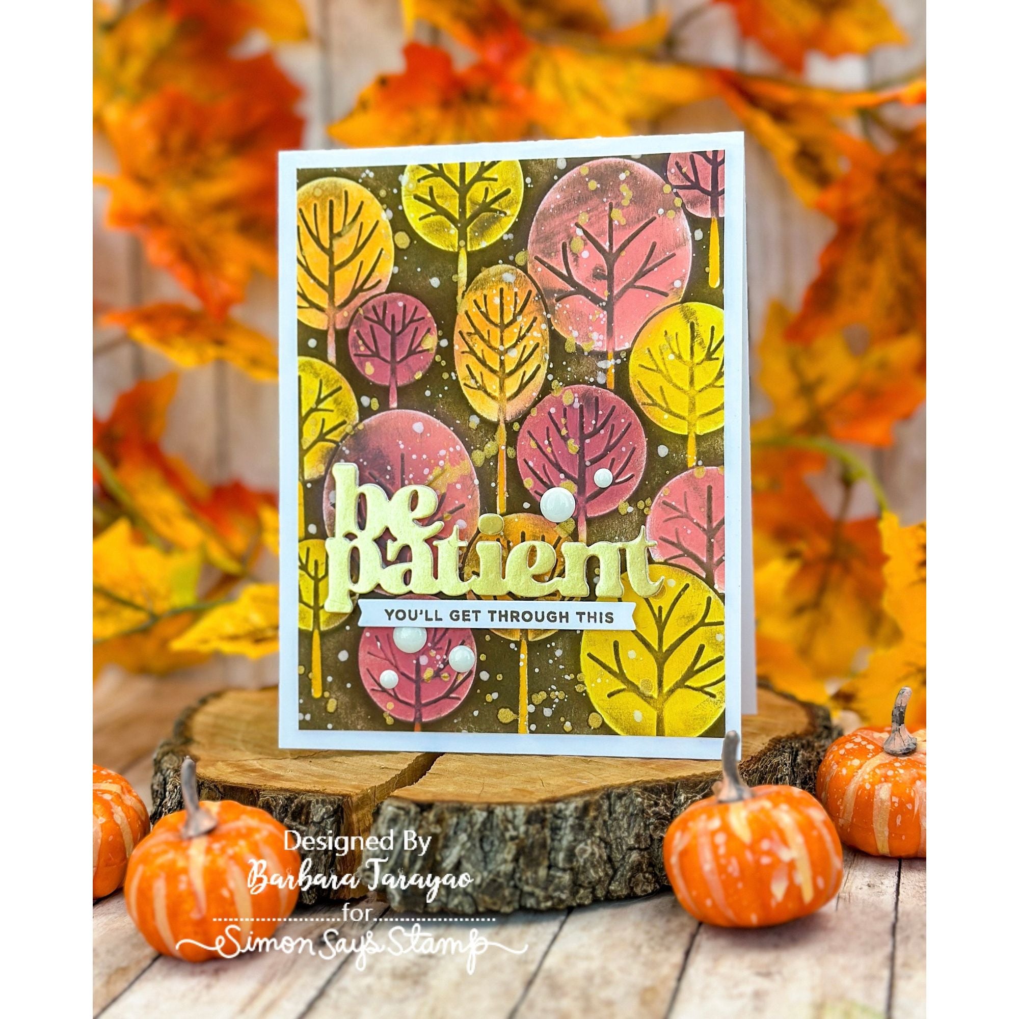 Simon Says Stamp Be Patient Wafer Dies 1307mdc STAMPtember Be Patient Card | color-code:ALT01