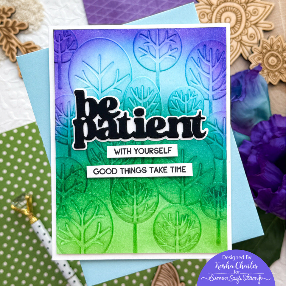 Simon Says Clear Stamps Be Patient 1210msc STAMPtember Be Patient Card