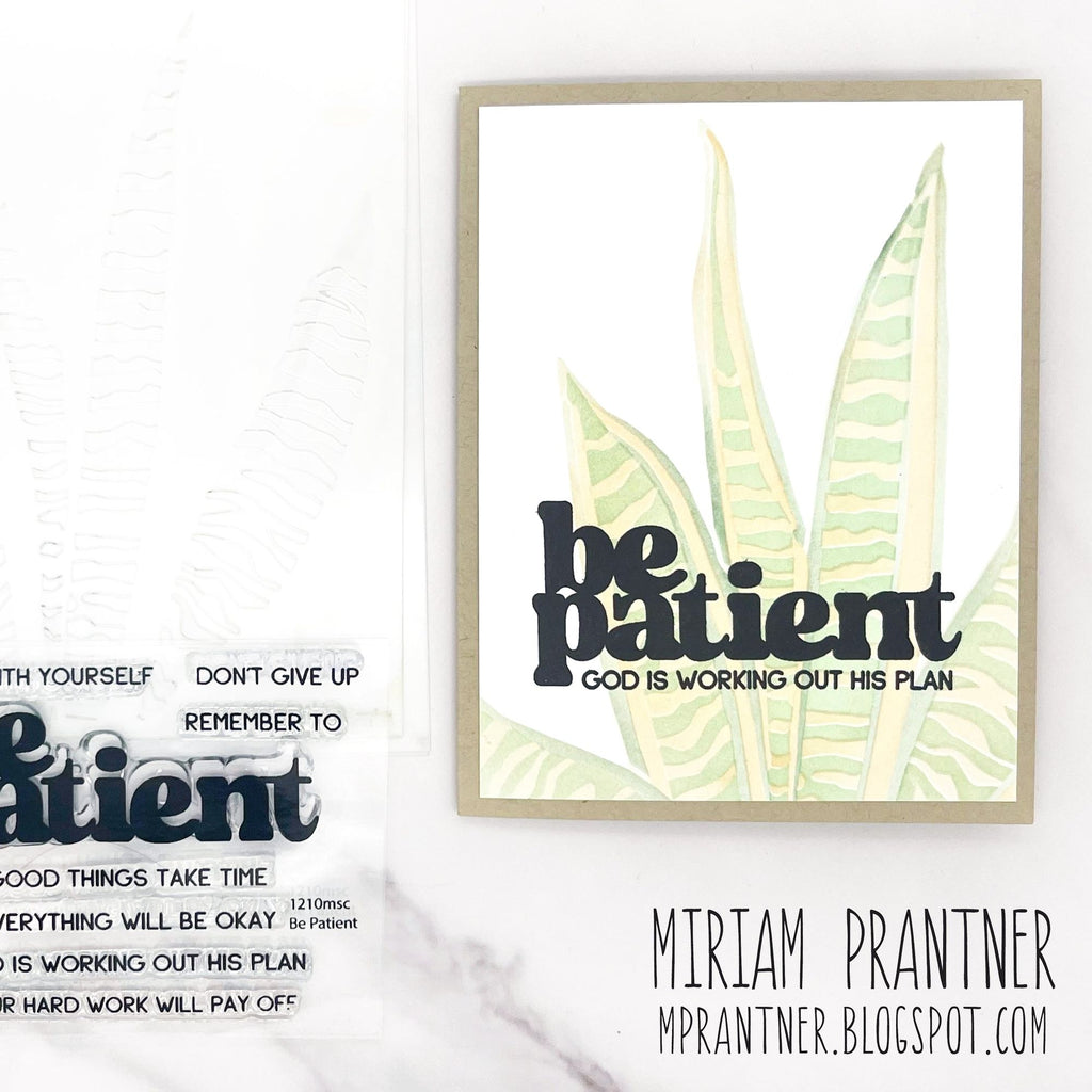 Simon Says Clear Stamps Be Patient 1210msc STAMPtember Be Patient Card | color-code:ALT02