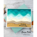 Simon Says Stamp Beach Bird's Eye Wafer Die 1623md Shine On Susan Valle Summer Vibes Card
