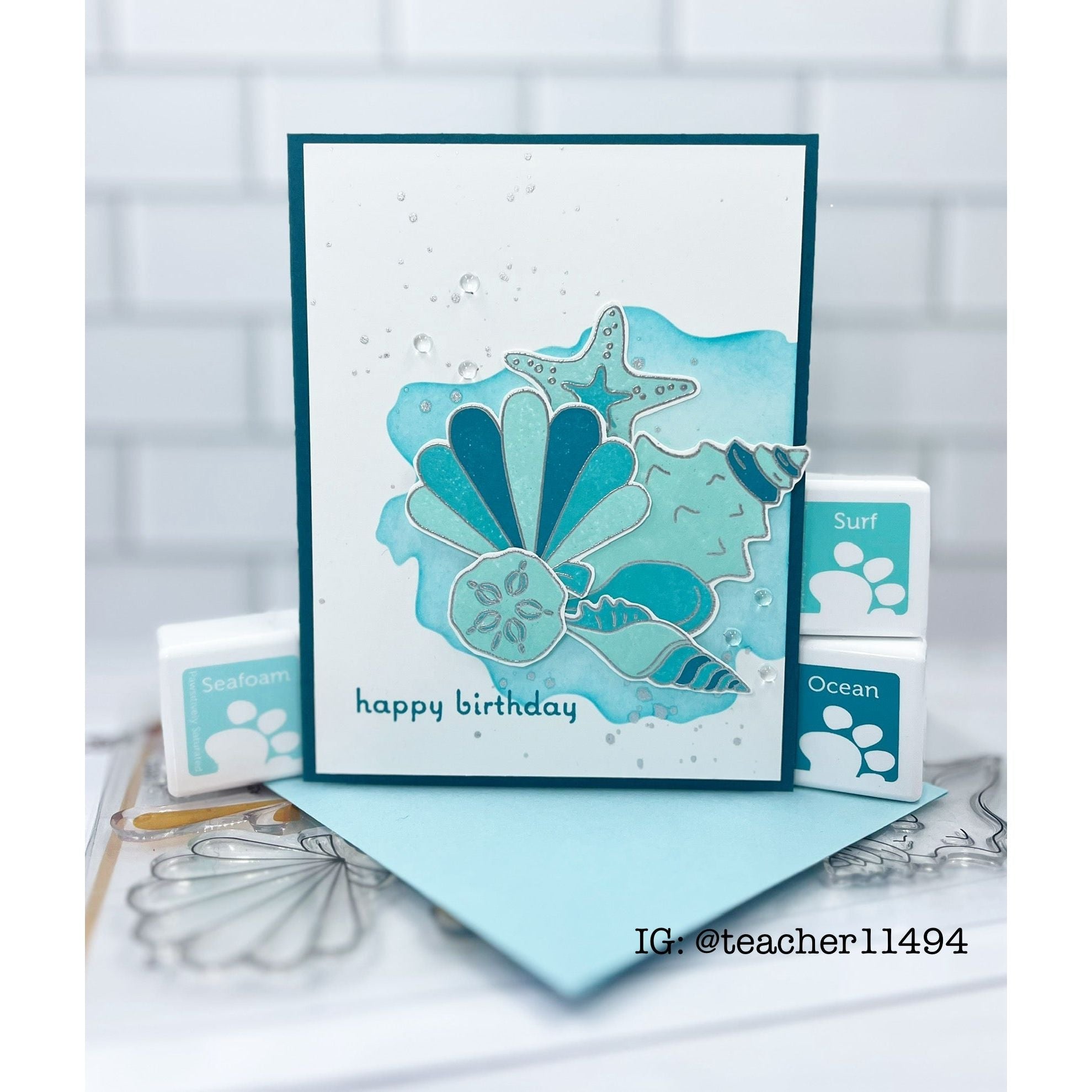 Simon Says Stamp Beachcombing Bundle set817bc Sunny Vibes Birthday Card | color-code:ALT05