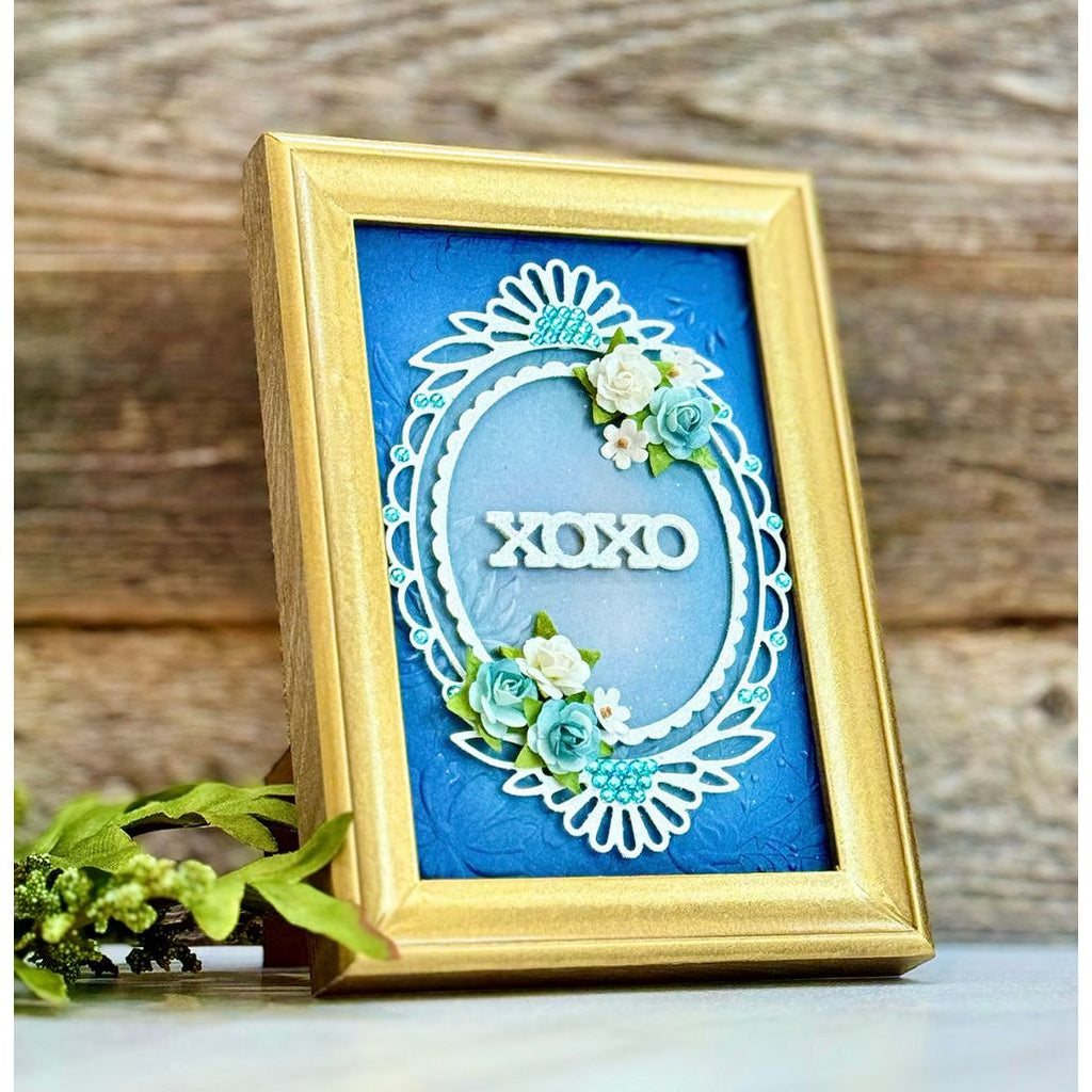 Simon Says Stamp Embossing Folder and Cutting Dies Beaufort Floral Frame sfd380 Celebrate XOXO Frame