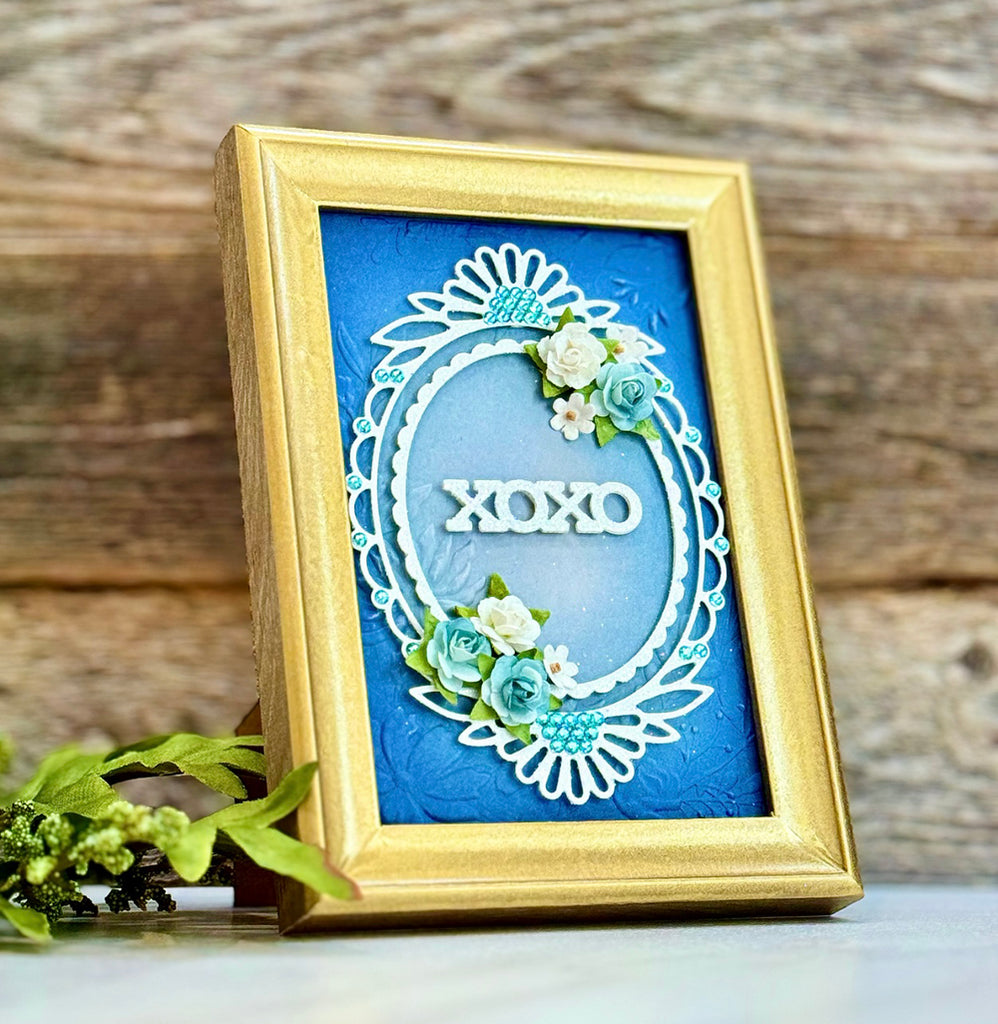 Simon Says Stamp Embossing Folder and Cutting Dies Beaufort Floral Frame sfd380 Celebrate XOXO Frame