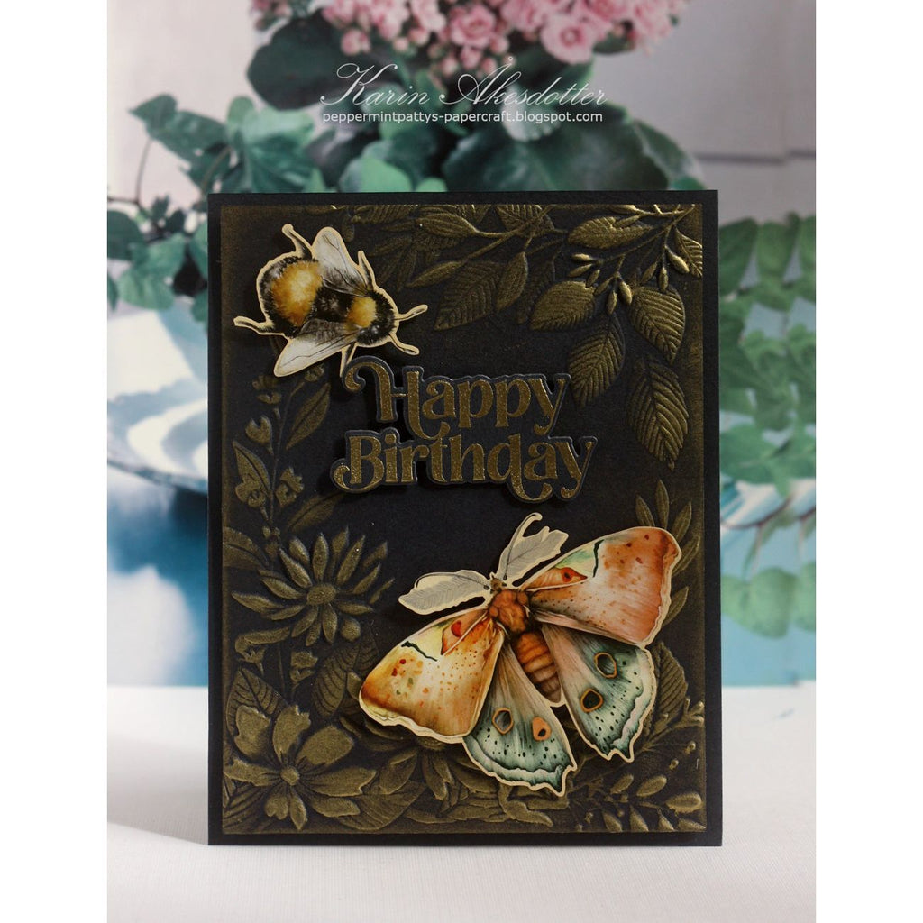 Simon Says Stamp Embossing Folder and Cutting Dies Beaufort Floral Frame sfd380 Celebrate Birthday Card | color-code:ALT02