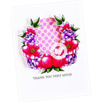 Clearly Besotted Beautiful Blooms Clear Stamps pink
