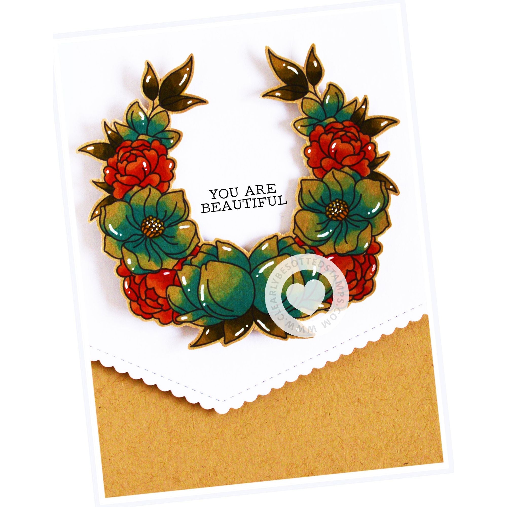 Clearly Besotted Beautiful Blooms Clear Stamps traditional