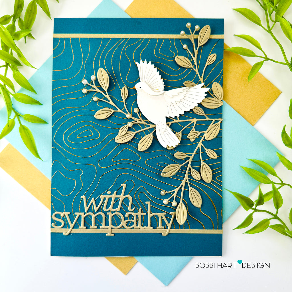 Simon Says Stamp Beautiful Dove Wafer Dies s884 Splendor Sympathy Card | color-code:ALT02