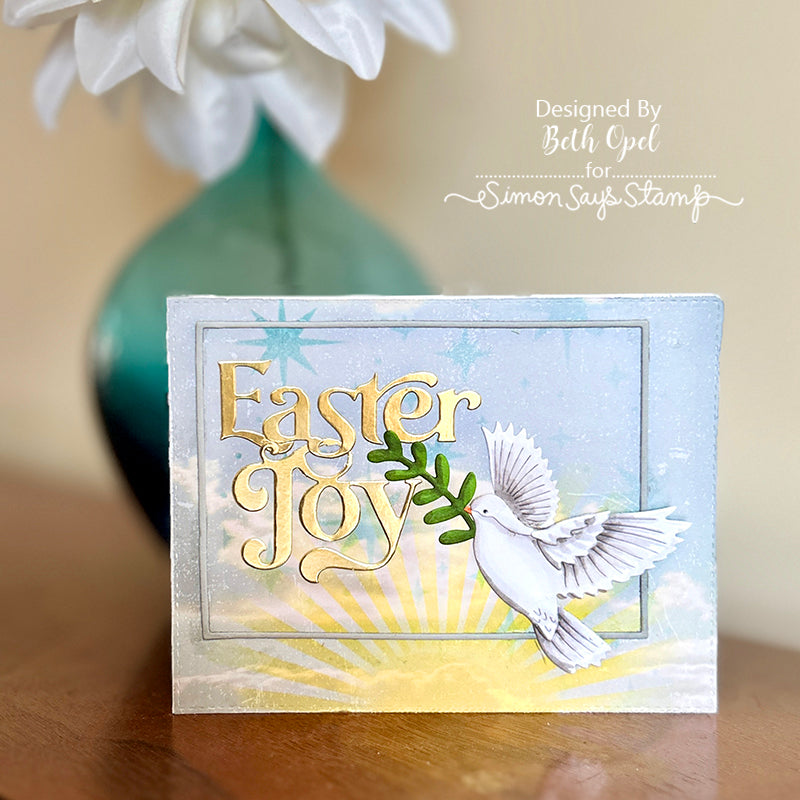Simon Says Stamp Beautiful Dove Wafer Dies s884 Splendor Easter Card