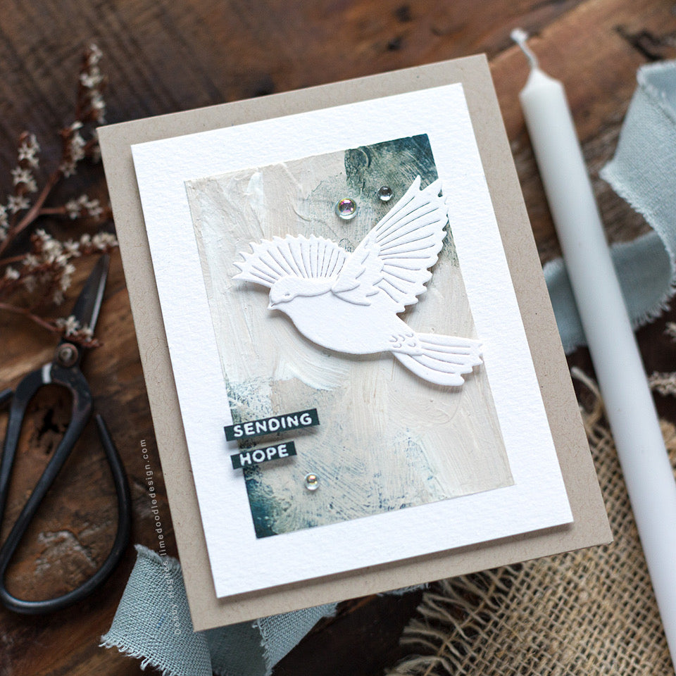 Simon Says Stamp Beautiful Dove Wafer Dies s884 Splendor Encouragement Card  | color-code:ALT01