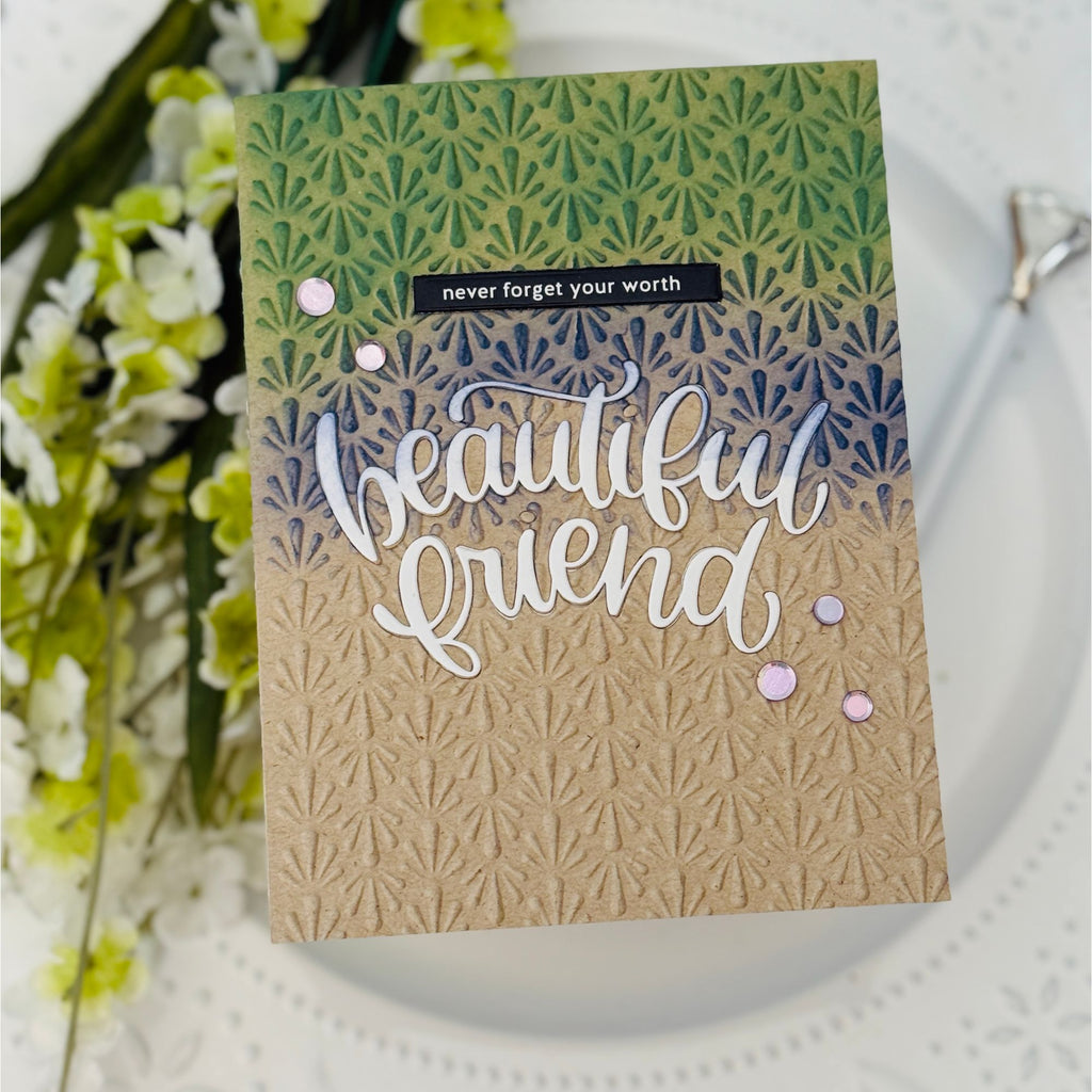 Simon Says Stamp Beautiful Friend Wafer Dies 1565sd Beautiful Moments Friend Card