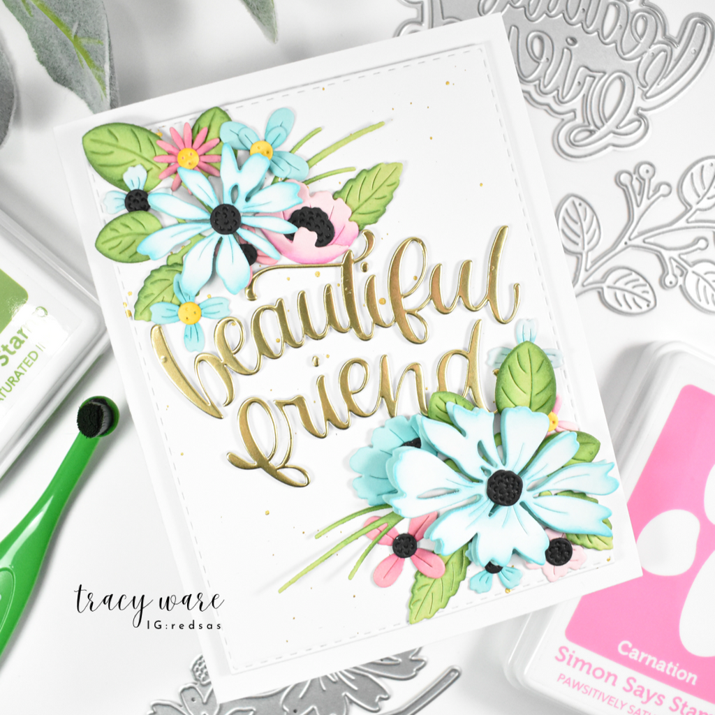 Simon Says Stamp Beautiful Friend Wafer Dies 1565sd Beautiful Moments Friend Card | color-code:ALT06