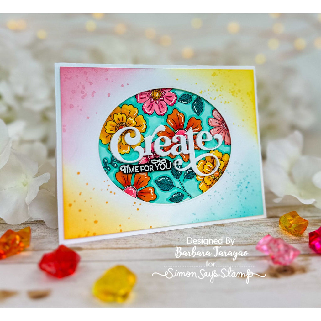 Simon Says Clear Stamps Beautiful Blooms 3036ssc Sunny Vibes Create Card