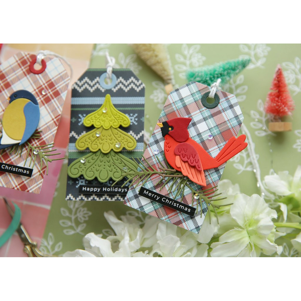 Simon Says Stamp Beautiful Cardinal Wafer Die s1046 Sugar and Spice Christmas Tags | color-code:ALT06