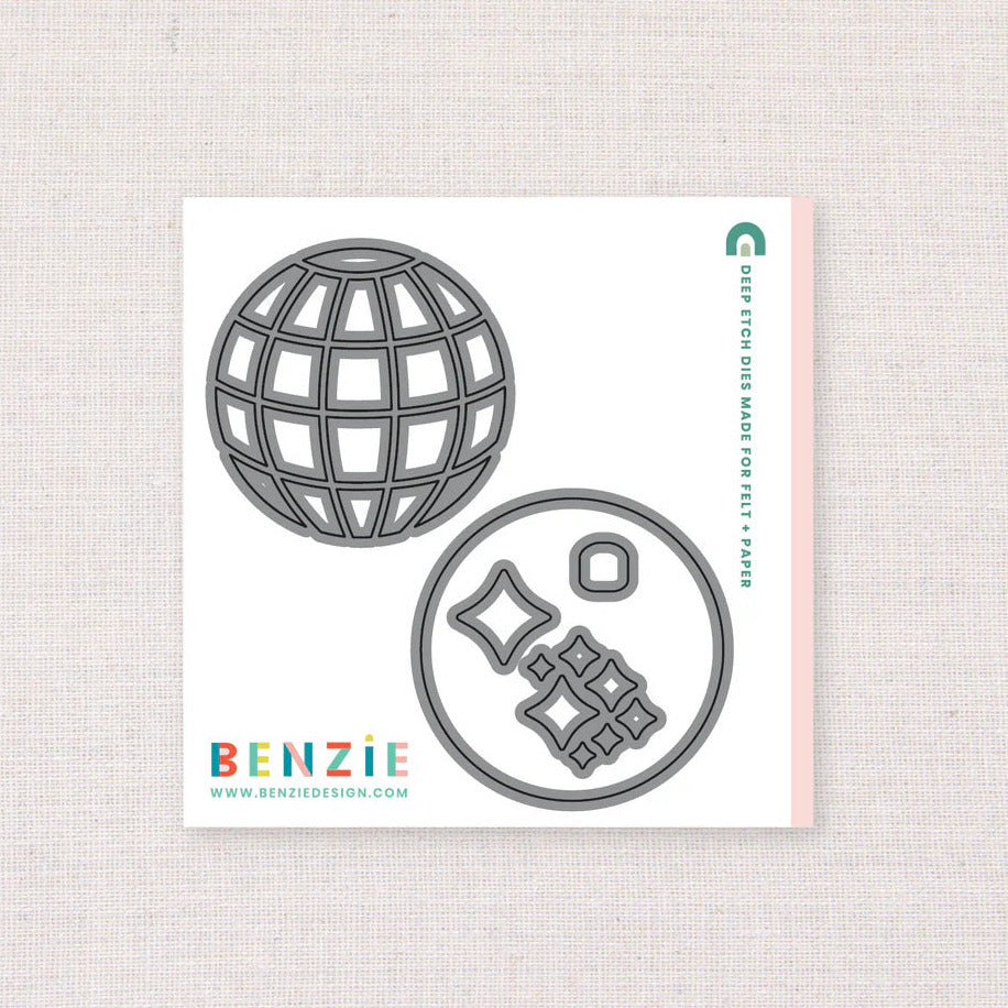 Benzie Design Disco Ball Deep Etch Dies tded065