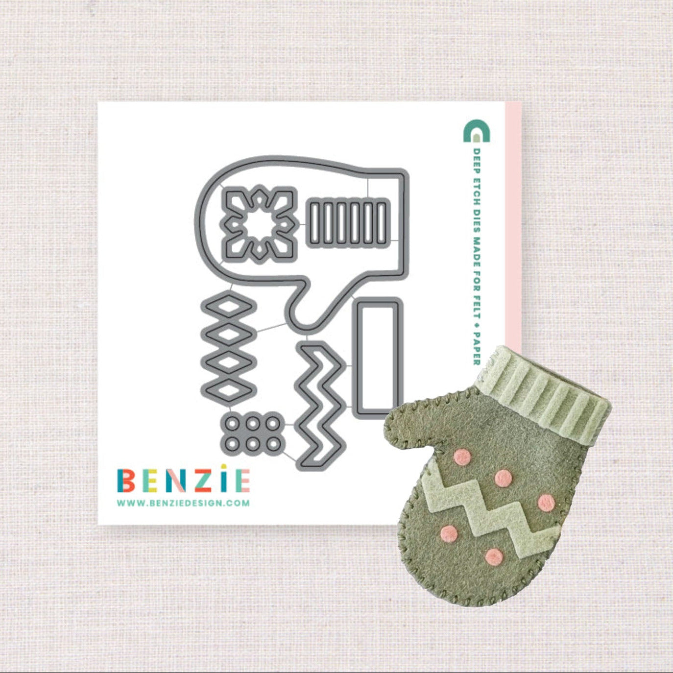 Benzie Design Mini Mittens Deep Etch Dies tded05