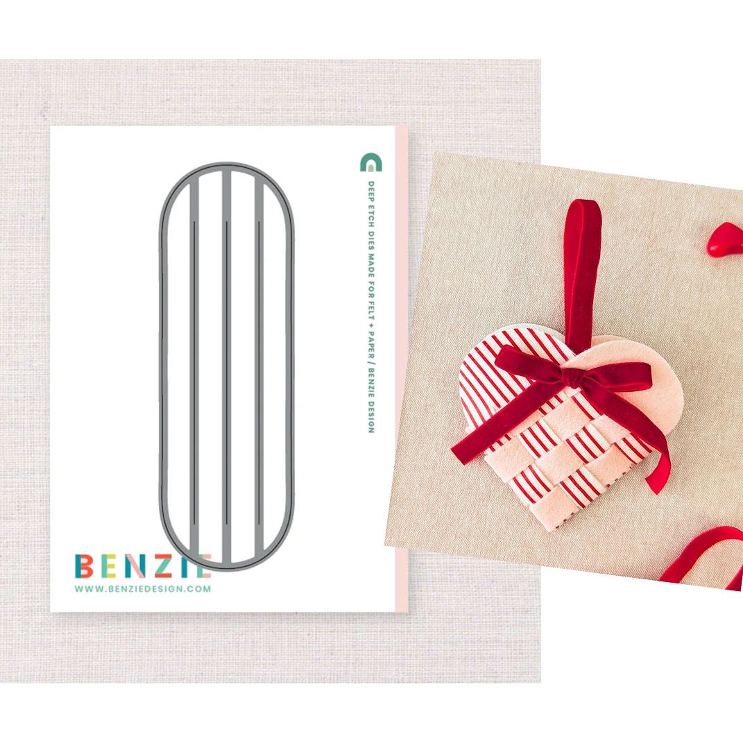Benzie Design Nordic Woven Heart Deep Etch Die tded063