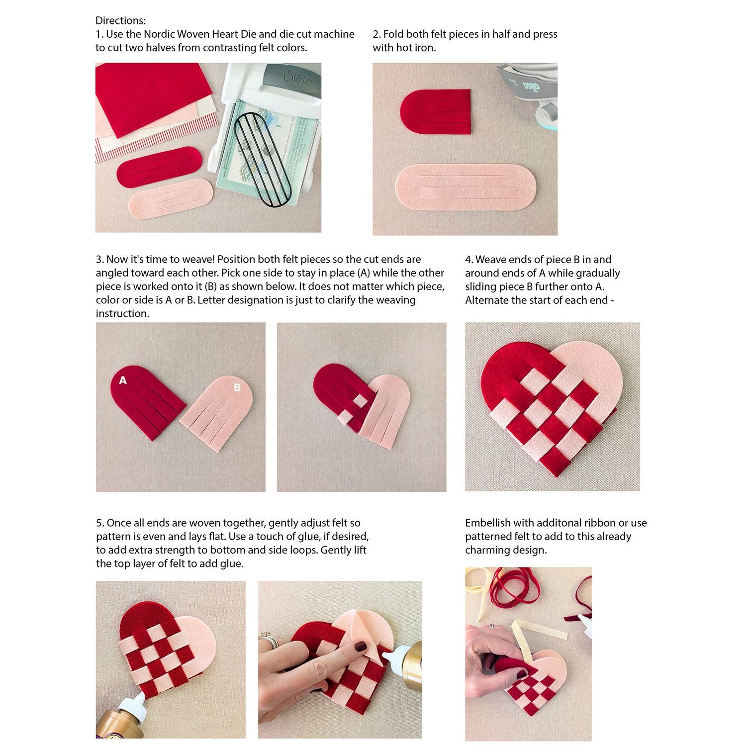 Benzie Design Nordic Woven Heart Deep Etch Die tded063 instructions