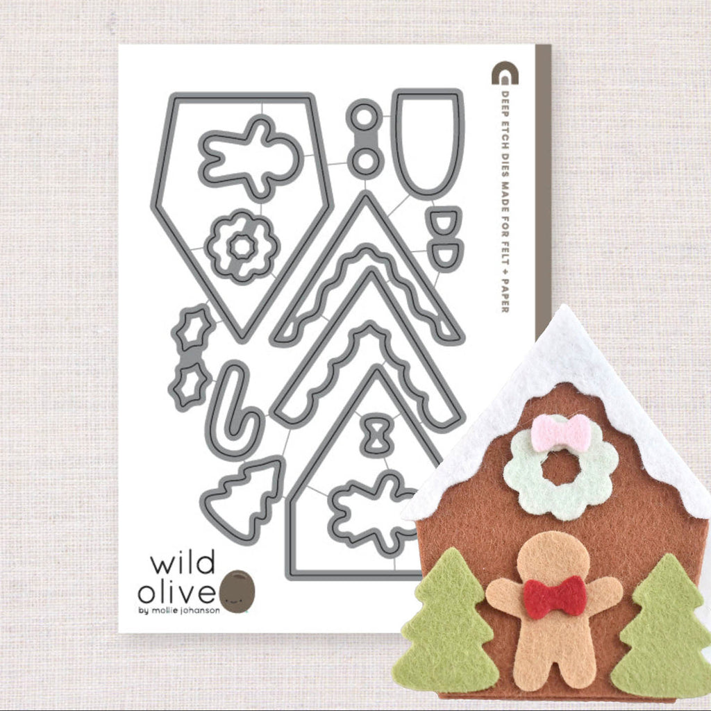 Benzie Design Stitchable Ginger Cookie Cottage Deep Etch Dies tded054