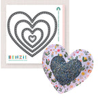 Benzie Design Stitchable Nesting Hearts Deep Etch Die tded032