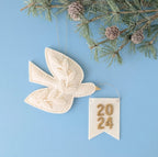 Benzie Design Stitchable Peace Dove Deep Etch Dies tded056 white felt bird with holding 2024 banner