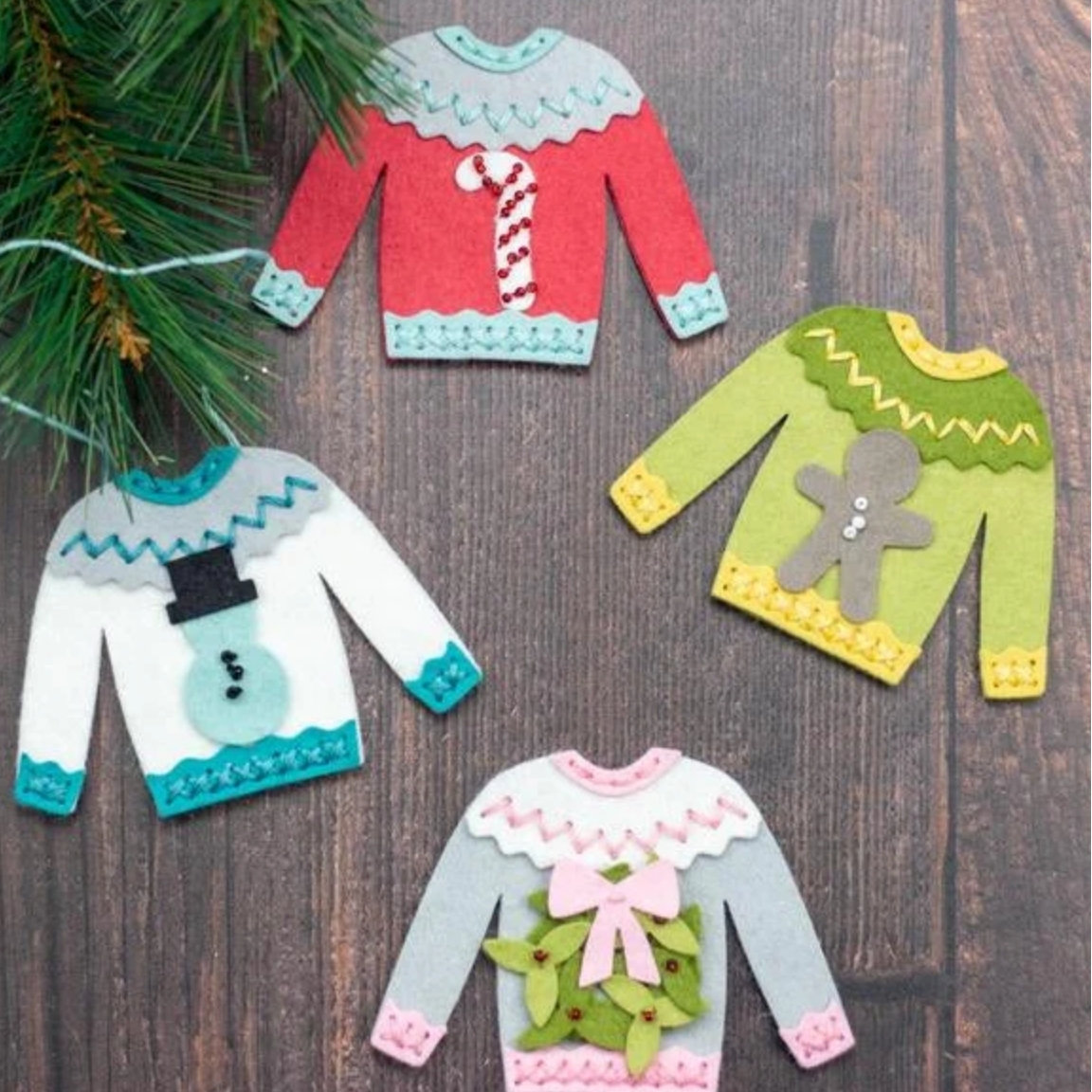 Benzie Design Ugly Christmas Sweater Deep Etch Dies tded006 sweater designs gingerbread candy cane snowman