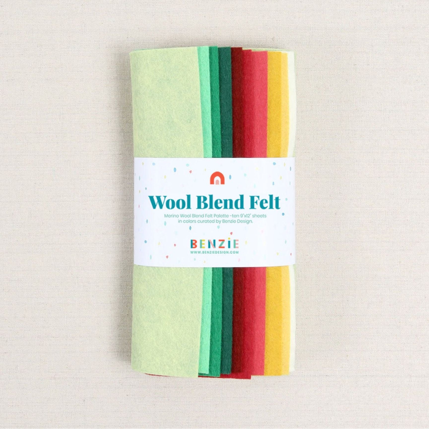 Benzie Design Wool Felt Sheets Christmas Palette bp2024wf