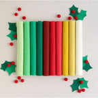 Benzie Design Wool Felt Sheets Christmas Palette bp2024wf red green yellow white