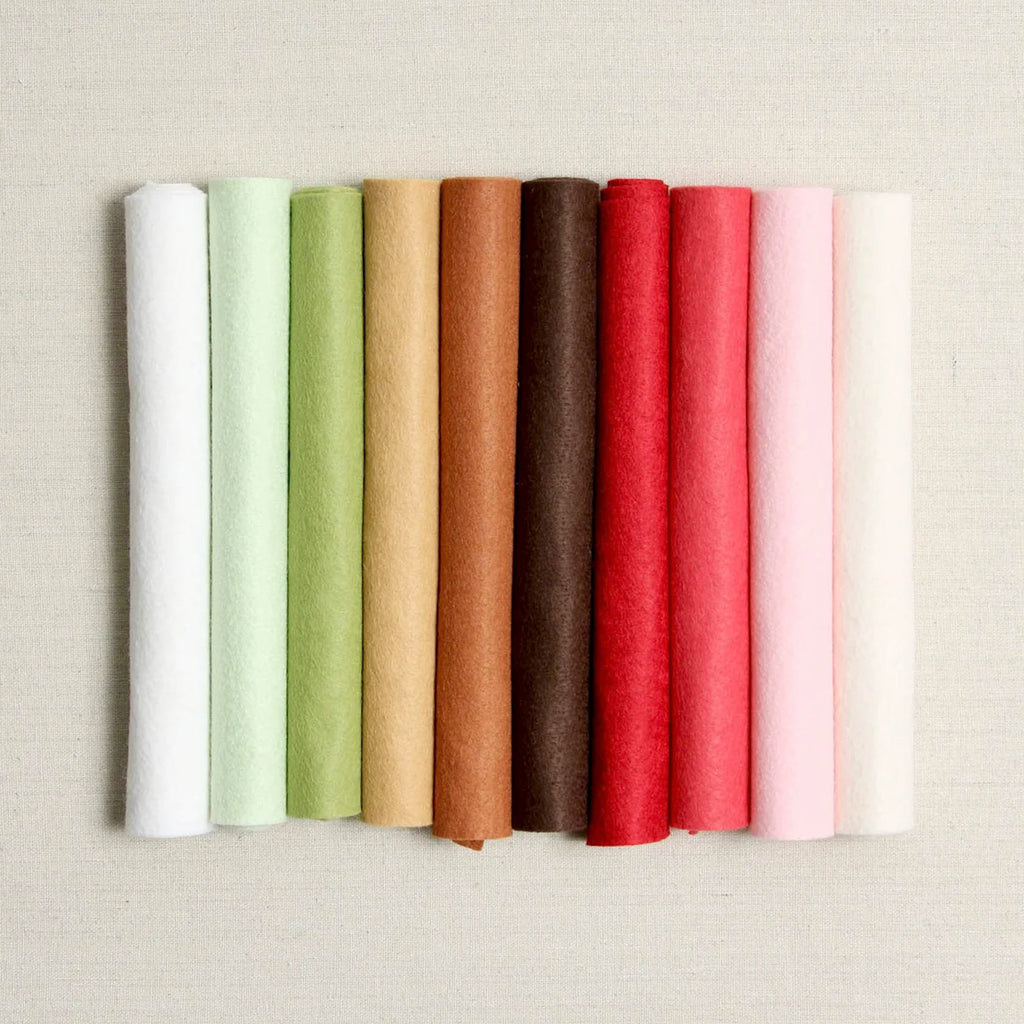 Benzie Design Wool Felt Sheets Gingerbread Palette bp2082wf rolls of colors